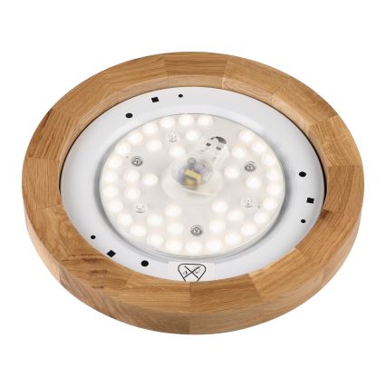 Brilagi - ЛЕД стельове світильник BELLADONNA LED/20W/230V діаметр 30 см білий/дуб
