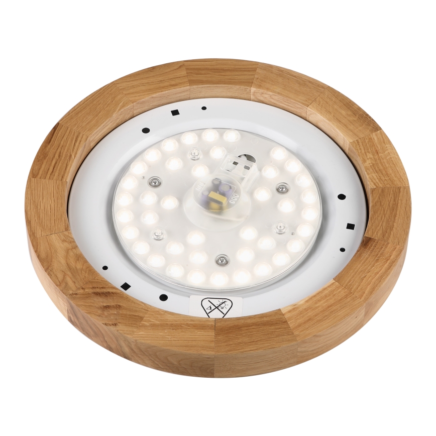 Brilagi - ЛЕД стельове світильник BELLADONNA LED/20W/230V діаметр 30 см білий/дуб