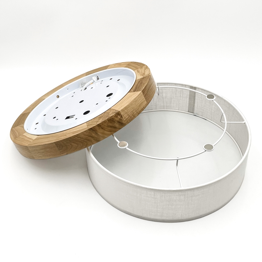 Brilagi - ЛЕД стельове світильник BELLADONNA LED/20W/230V діаметр 30 см білий/дуб