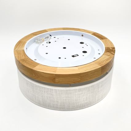 Brilagi - ЛЕД стельове світильник BELLADONNA LED/20W/230V діаметр 30 см білий/дуб