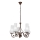 Brilagi - LED Suspension chaîne COTTAGE 5xE14/40W/230V marron/blanc