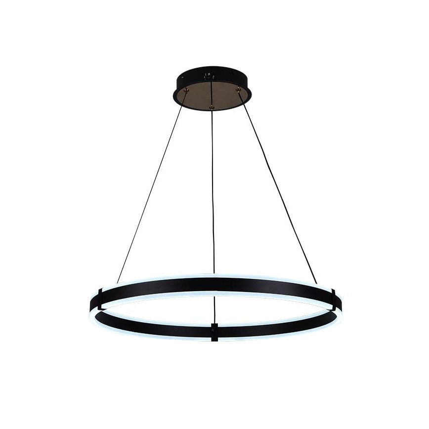 Brilagi - Suspension dimmable sur câble CIRCLE LED/85W/230V 3000-6500K Ø 60 cm noir/doré + télécommande