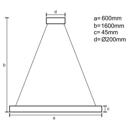 Brilagi - Suspension dimmable sur câble CIRCLE LED/85W/230V 3000-6500K Ø 60 cm noir/doré + télécommande