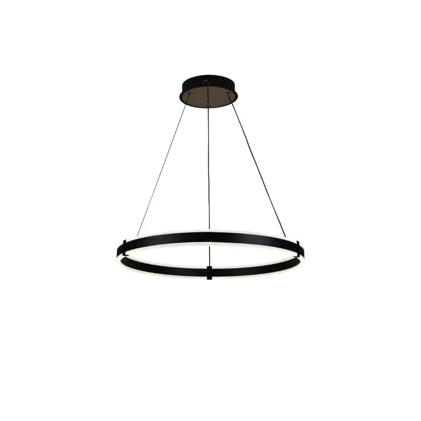 Brilagi - Suspension LED dimmable sur câble CIRCLE LED/85W/230V 3000-6500K Ø 60 cm, noire + télécommande
