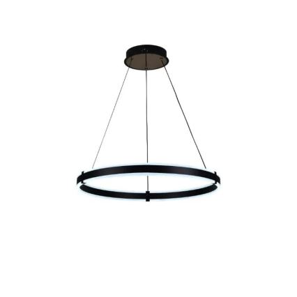 Brilagi - Suspension LED dimmable sur câble CIRCLE LED/85W/230V 3000-6500K Ø 60 cm, noire + télécommande