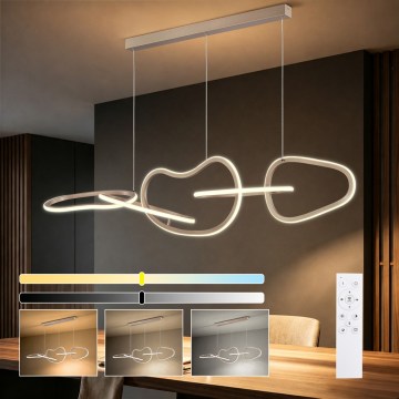 BRILAGI - LED suspension dimmable sur câble SIGNATURE LED/80W/230V 3000-6000K 120x25 cm beige + télécommande