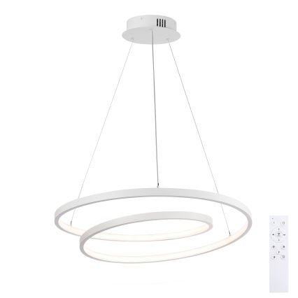 Brilagi - Suspension LED dimmable sur câble TWISTER LED/48W/230V 3000-6000K Ø 50 cm blanc + télécommande