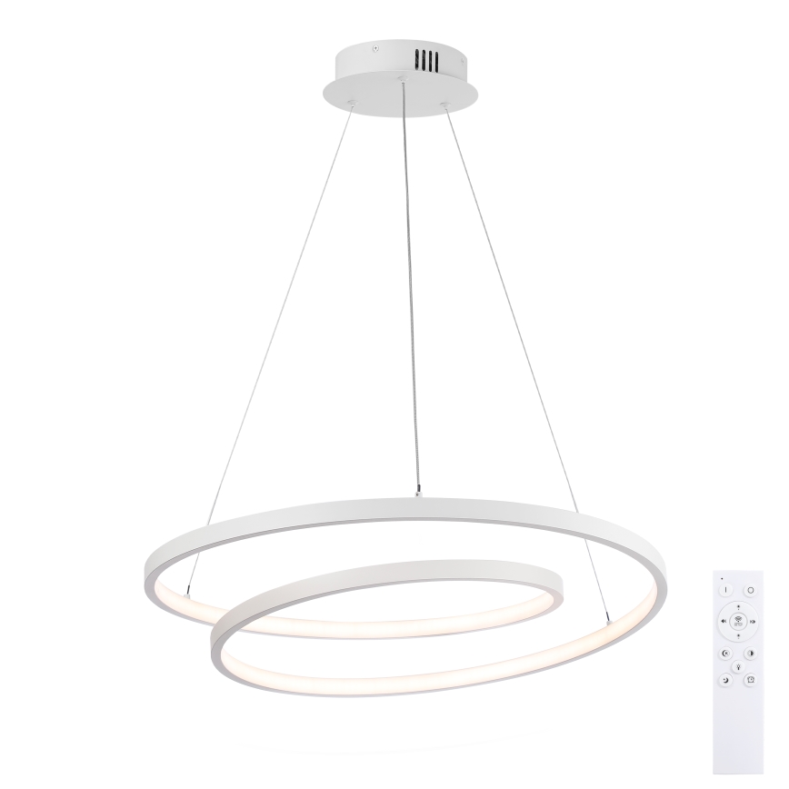 Brilagi - Suspension LED dimmable sur câble TWISTER LED/48W/230V 3000-6000K Ø 50 cm blanc + télécommande