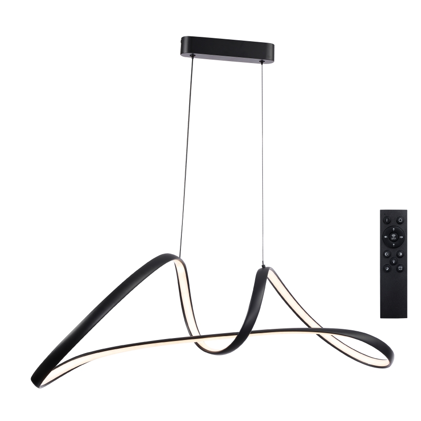 Brilagi - Suspension LED dimmable sur câble TWISTER LED/60W/230V 3000-6000K noir + télécommande