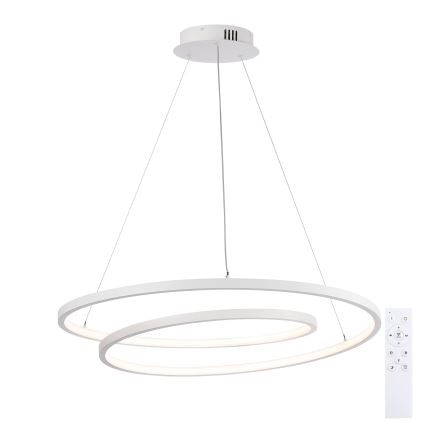 Brilagi - Suspension LED dimmable sur câble TWISTER LED/75W/230V 3000-6000K Ø 70 cm blanc + télécommande