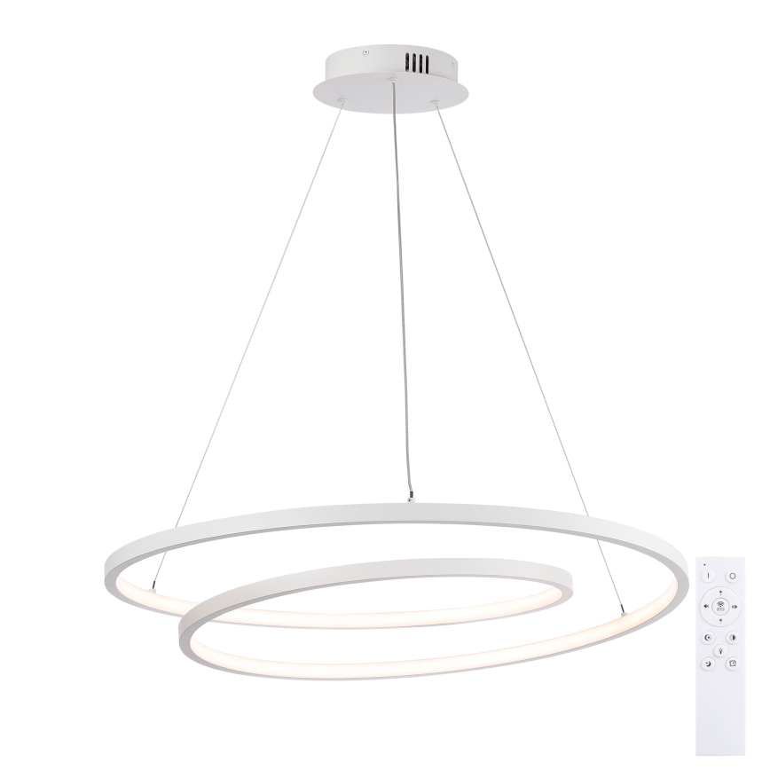 Brilagi - Suspension LED dimmable sur câble TWISTER LED/75W/230V 3000-6000K Ø 70 cm blanc + télécommande