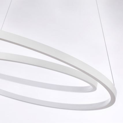 Brilagi - Suspension LED dimmable sur câble TWISTER LED/75W/230V 3000-6000K Ø 70 cm blanc + télécommande
