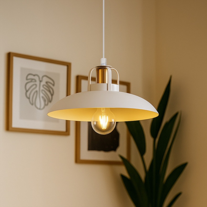 Brilagi - LED Suspension filaire FLAMENGO 1xE27/60W/230V blanc