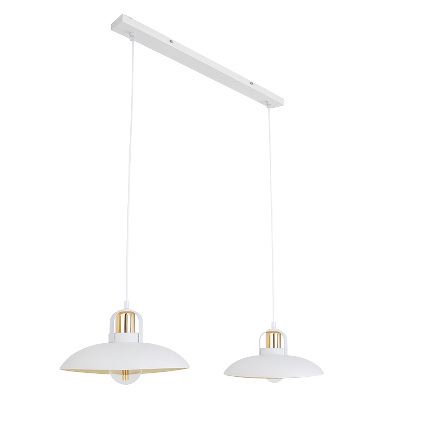 Brilagi - LED Suspension filaire FLAMENGO 2xE27/60W/230V blanc