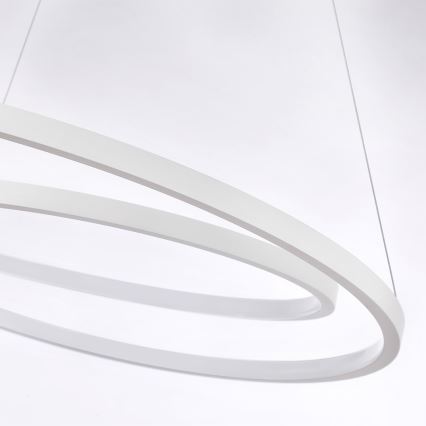Brilagi - Suspension LED dimmable sur câble TWISTER LED/105W/230V 3000-6000K Ø 100 cm blanc + télécommande