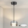 Brilagi - LED Suspension sur câble AURA LUX 1xGX53/30W/230V noir/fumé