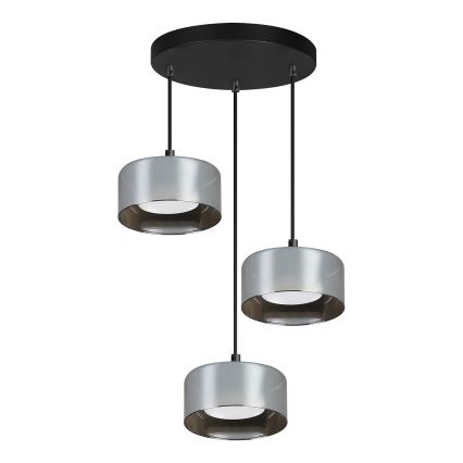 Brilagi - LED Suspension sur câble AURA LUX 3xGX53/30W/230V noir/fumé