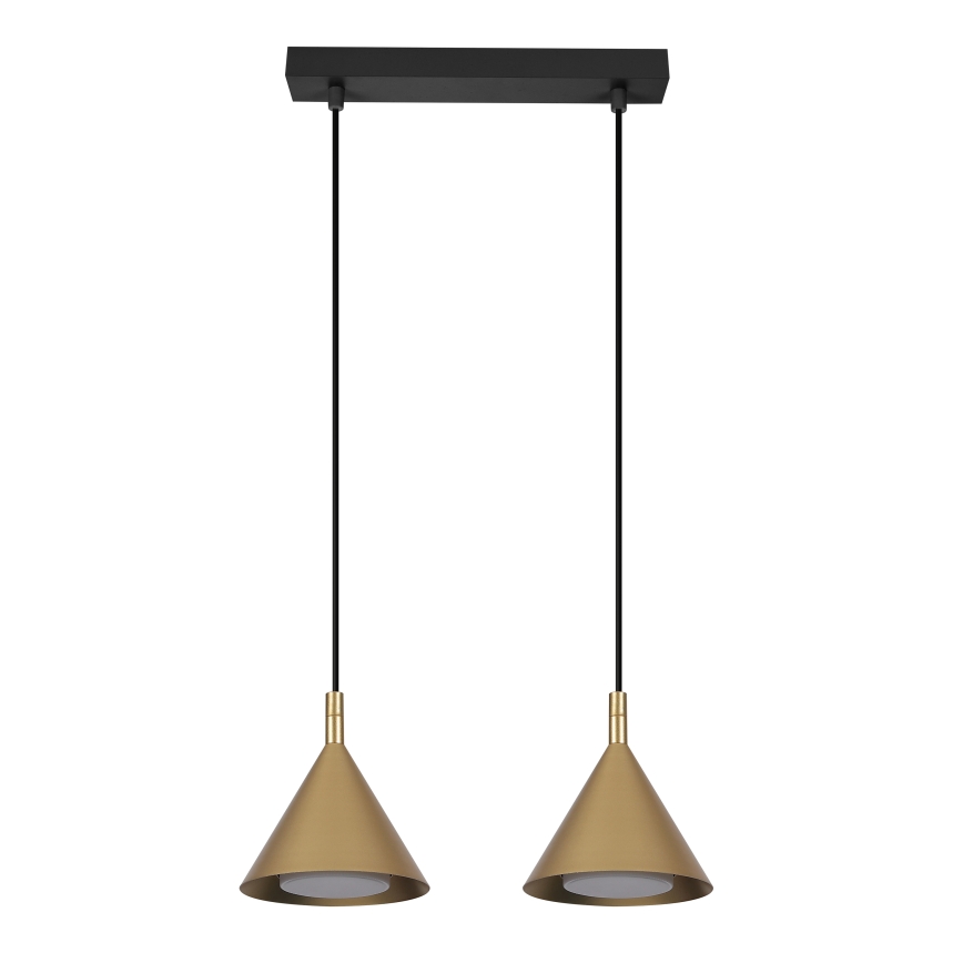 BRILAGI - LED Suspension sur câble CONE DOUBLE 2xGX53/15W/230V dorée