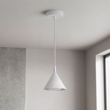 BRILAGI - LED Suspension sur câble CONE SINGLE 1xGX53/15W/230V blanche