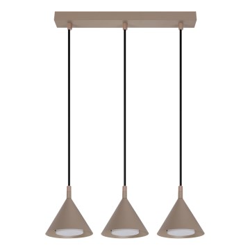 BRILAGI - LED Suspension sur câble CONE TRIPLE 3xGX53/15W/230V beige