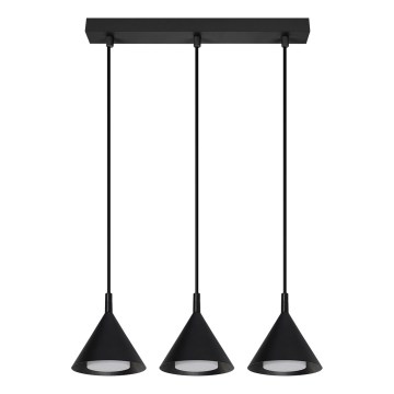 BRILAGI - LED Suspension sur câble CONE TRIPLE 3xGX53/15W/230V noire