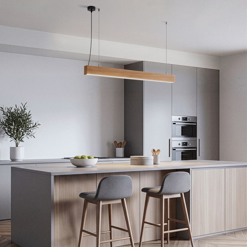 BRILAGI - LED Suspension sur câble GARDALINE LED/100W/230V chêne