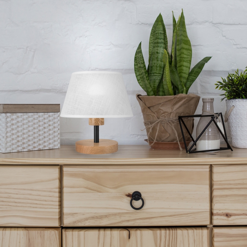 Brilagi - LED Tafellamp ANTHONY 1xE14/40W/230V eiken/wit