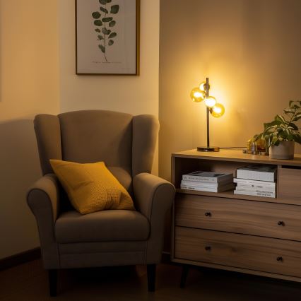 Brilagi - LED Tafellamp MILLA 4xG9/3W/230V glanzend chroom/goud