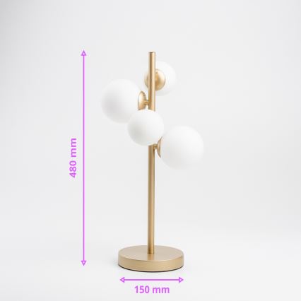Brilagi - LED Tafellamp MILLA 4xG9/3W/230V goud/wit