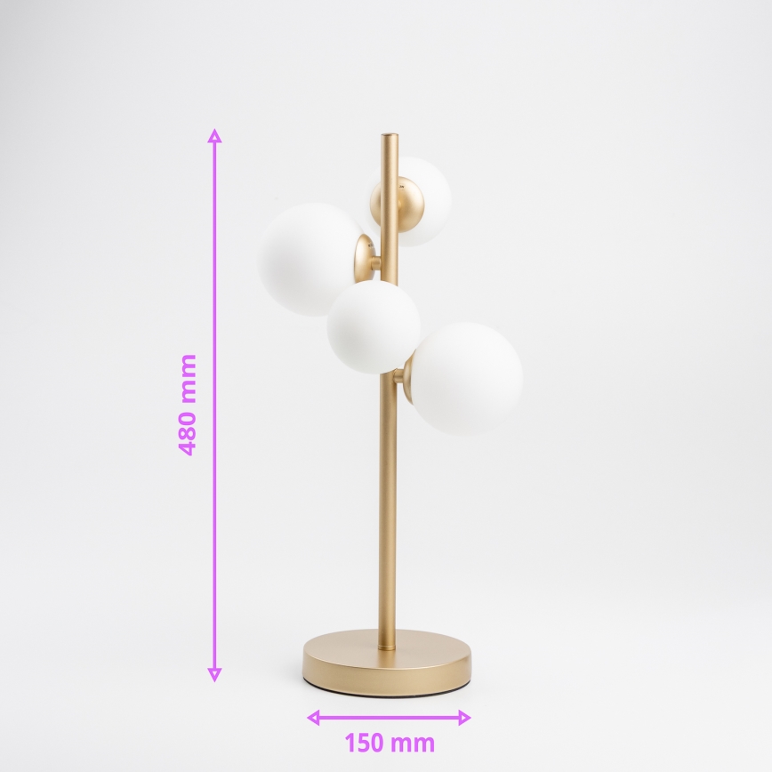Brilagi - LED Tafellamp MILLA 4xG9/3W/230V goud/wit