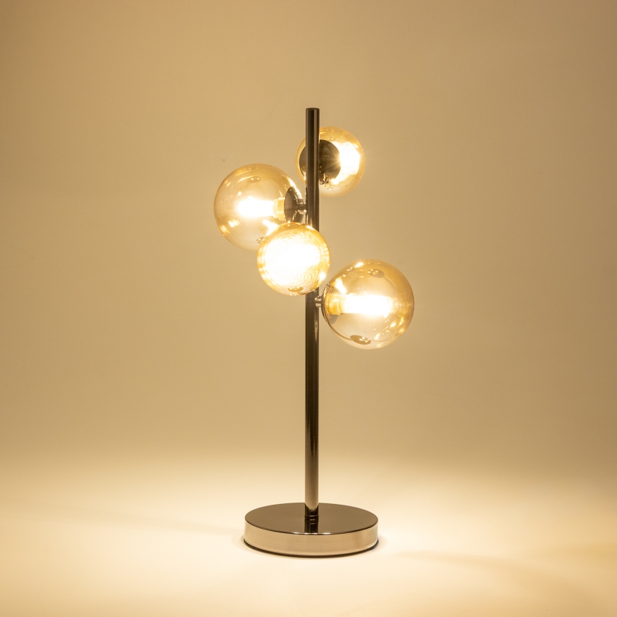 Brilagi - LED-tafellamp MILLA 4xG9/3W/230V zwart chroom/goud