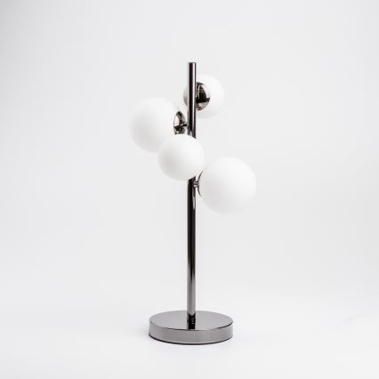 Brilagi - LED-tafellamp MILLA 4xG9/3W/230V zwart-chroom/wit