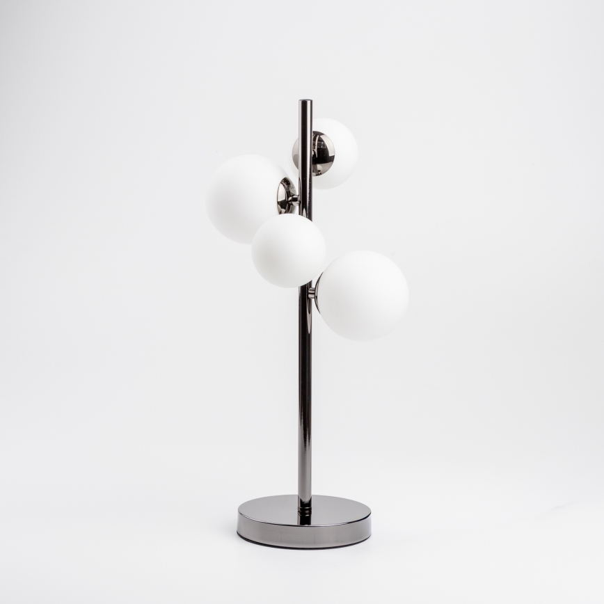 Brilagi - LED-tafellamp MILLA 4xG9/3W/230V zwart-chroom/wit