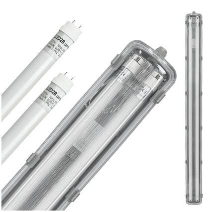Brilagi - Luminaire technique LED tube fluorescent OPTIMA T8 2xG13/18W/230V 4000K IP65 128 cm - palette de 110 pcs