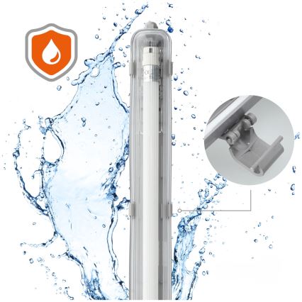 Brilagi - LED TL-buis werkverlichting OPTIMA T8 1xG13/18W/230V 4000K IP65 128 cm