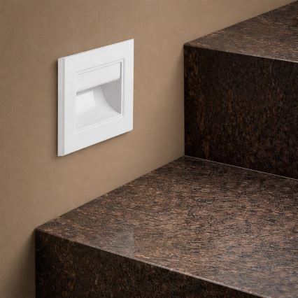 Brilagi - LED traparmatuur STEP LIGHT LED/1,5W/230V IP44 wit