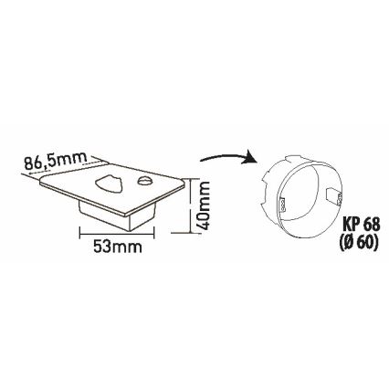 Brilagi - LED Trapverlichting met bewegingssensor JACK LED/1,5W/230V 3000K/4000K/6500K wit