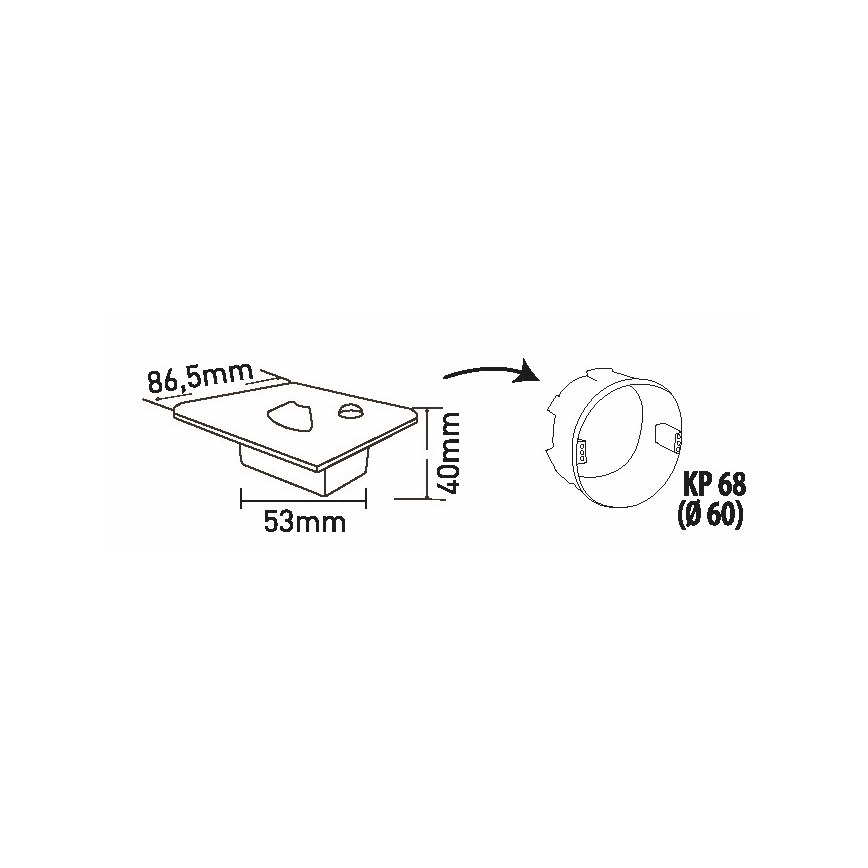 Brilagi - LED Trapverlichting met bewegingssensor JACK LED/1,5W/230V 3000K/4000K/6500K wit