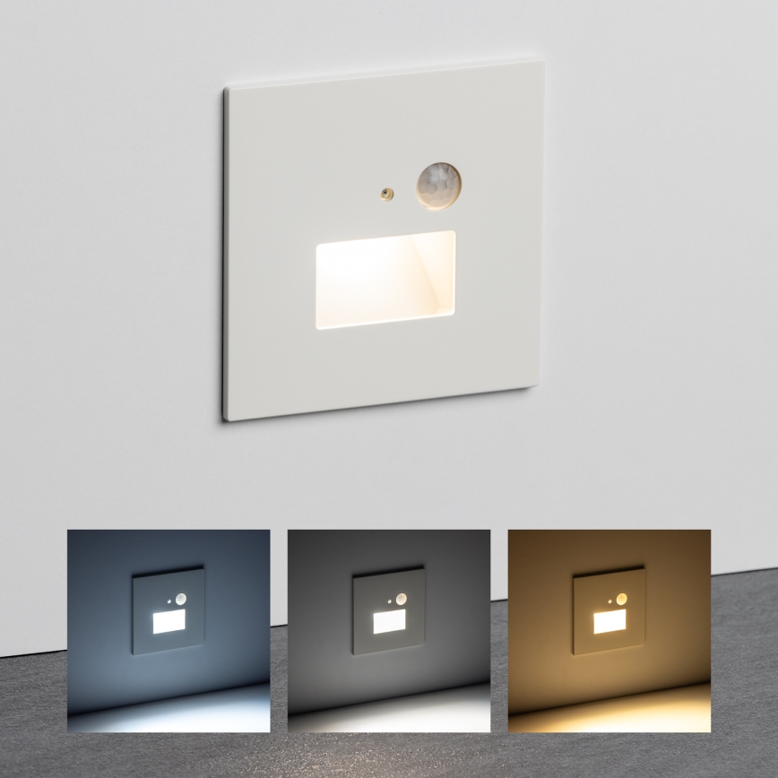 Brilagi - LED Trapverlichting met bewegingssensor JACK LED/1,5W/230V 3000K/4000K/6500K wit