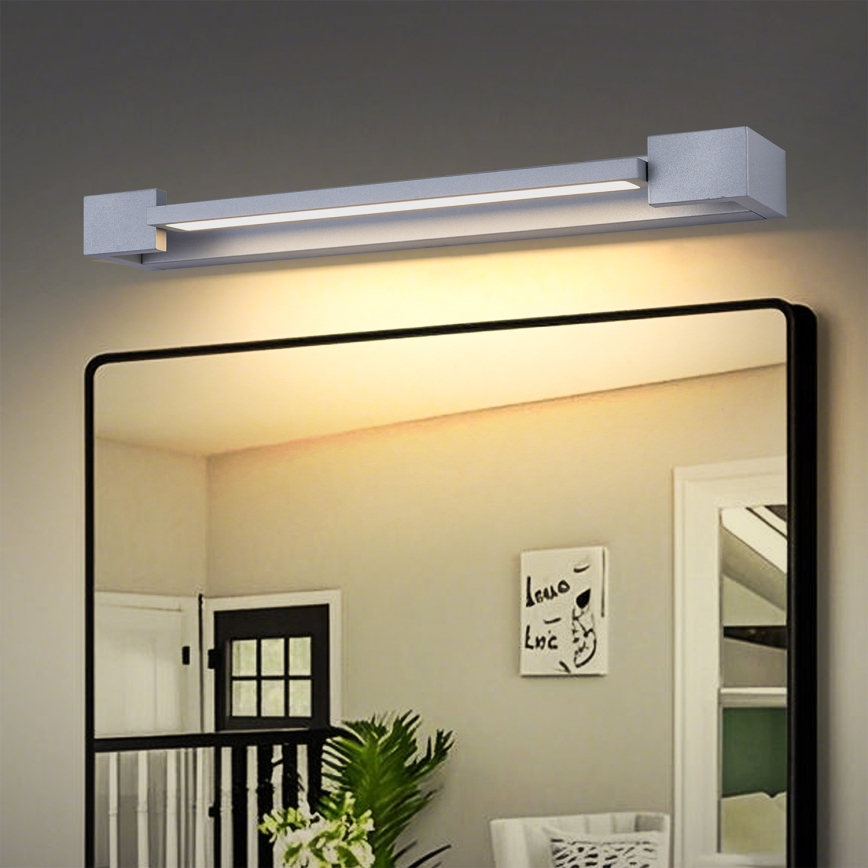 Brilagi - LED-spiegelverlichting voor de badkamer AQUA LINE LED/12W/230V 45 cm IP44 mat chroom CRI 90
