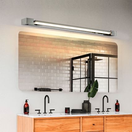 Brilagi - LED badkamerspiegelverlichting AQUA LINE LED/24W/230V 90 cm IP44 glanzend chroom CRI 90