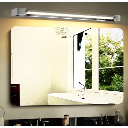 Brilagi - LED badkamerspiegelverlichting AQUA LINE LED/24W/230V 90 cm IP44 glanzend chroom CRI 90