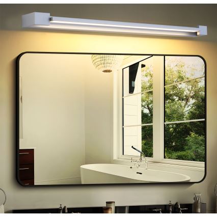 Brilagi - LED-badkamerspiegelverlichting AQUA LINE LED/24W/230V 90 cm IP44 mat chroom CRI 90