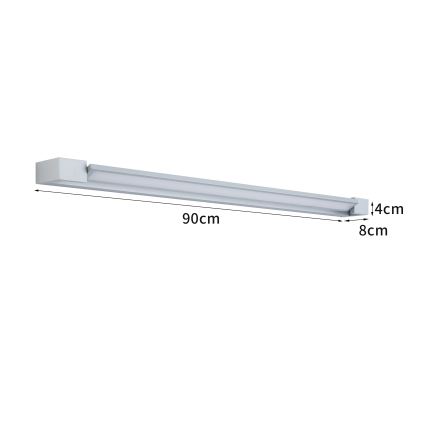 Brilagi - LED-verlichting voor badkamerspiegels AQUA LINE LED/24W/230V 90 cm IP44 mat chroom
