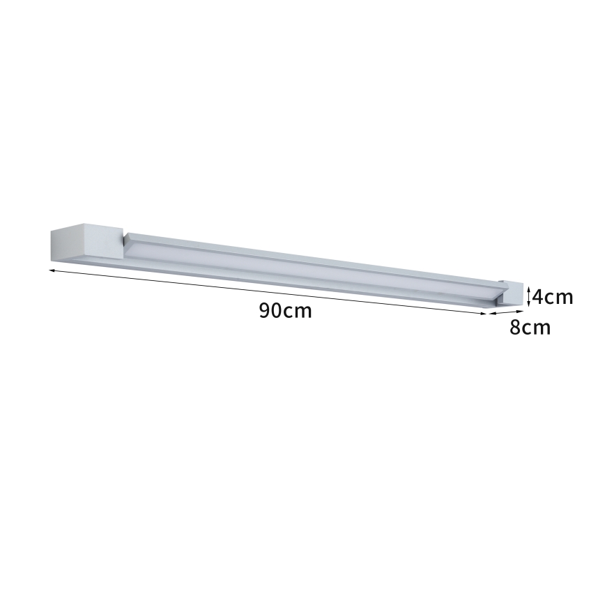 Brilagi - LED-verlichting voor badkamerspiegels AQUA LINE LED/24W/230V 90 cm IP44 mat chroom