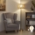 Brilagi - LED vloerlamp CERIA 1xE27/20W/230V Ø 35 cm beige/goud