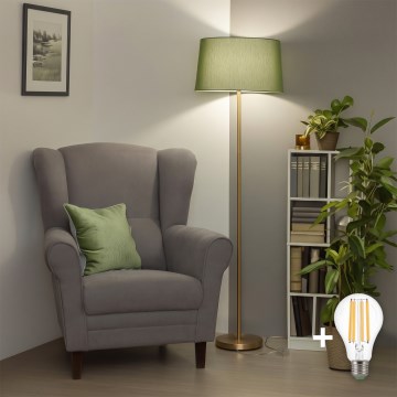 Brilagi - LED vloerlamp CERIA 1xE27/20W/230V Ø 45 cm groen/goud