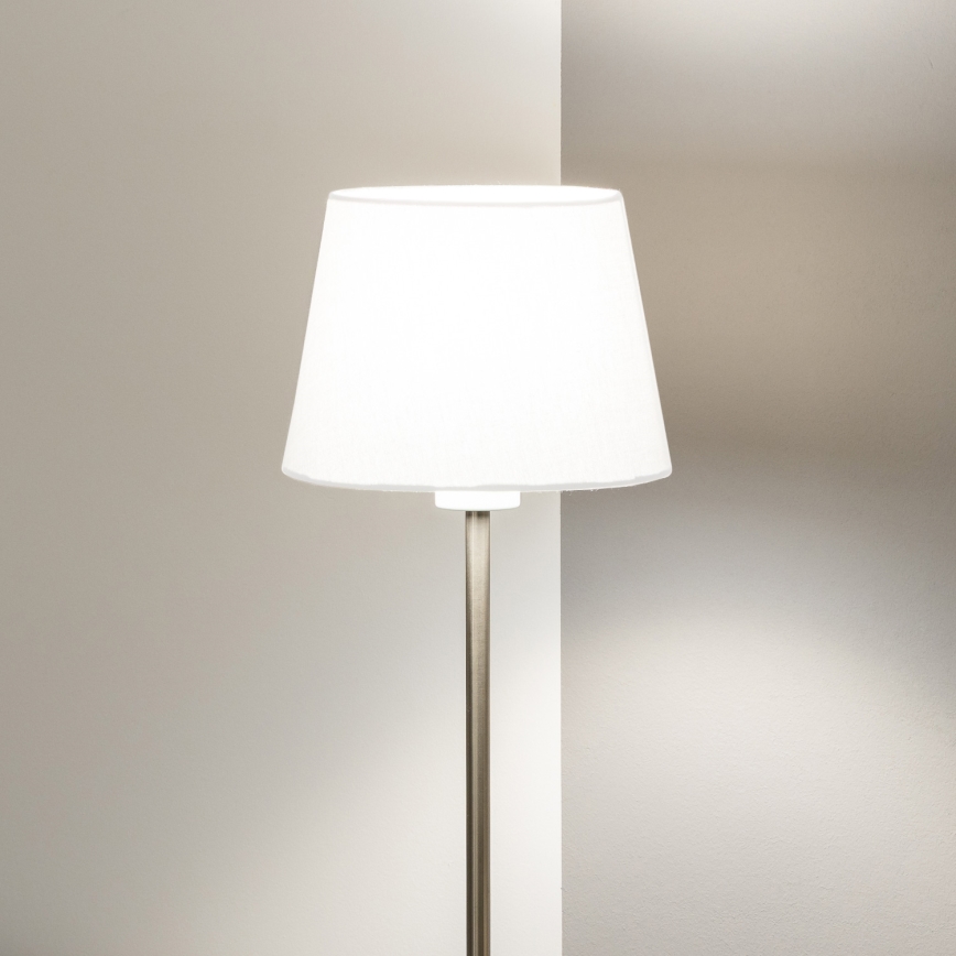 Brilagi - LED vloerlamp CERIA 1xE27/40W/230V Ø 20,5 cm wit/mat chroom