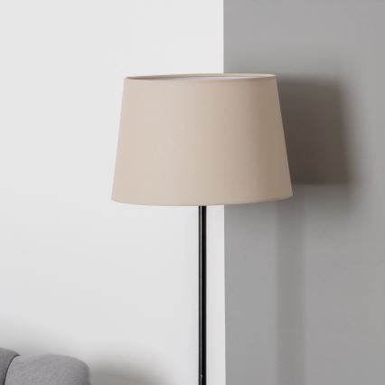 Brilagi - LED-vloerlamp CERIA 1xE27/40W/230V Ø 30 cm beige/zwart