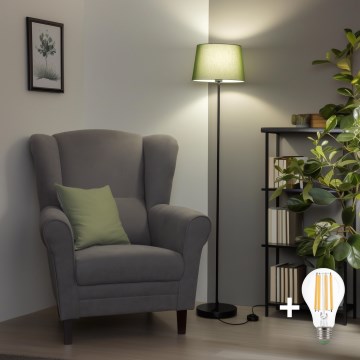 Brilagi - LED vloerlamp CERIA 1xE27/40W/230V Ø 30 cm groen/zwart